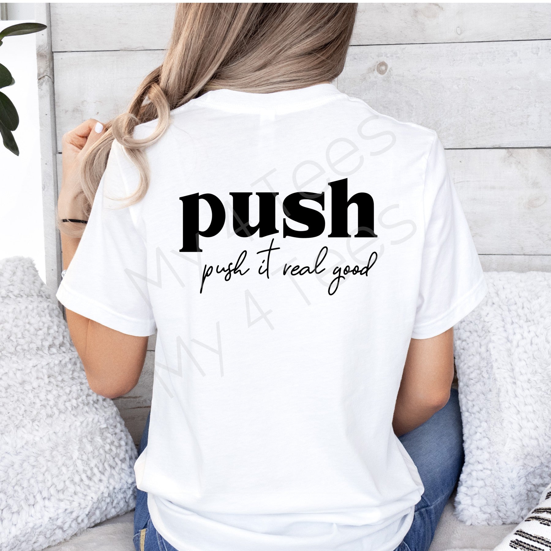 American Fork Hospital Labor & Delivery "Push it Real Good" graphic tee